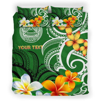 [Custom] American Samoa Personalised Bedding Set - American Samoan Spirit Green