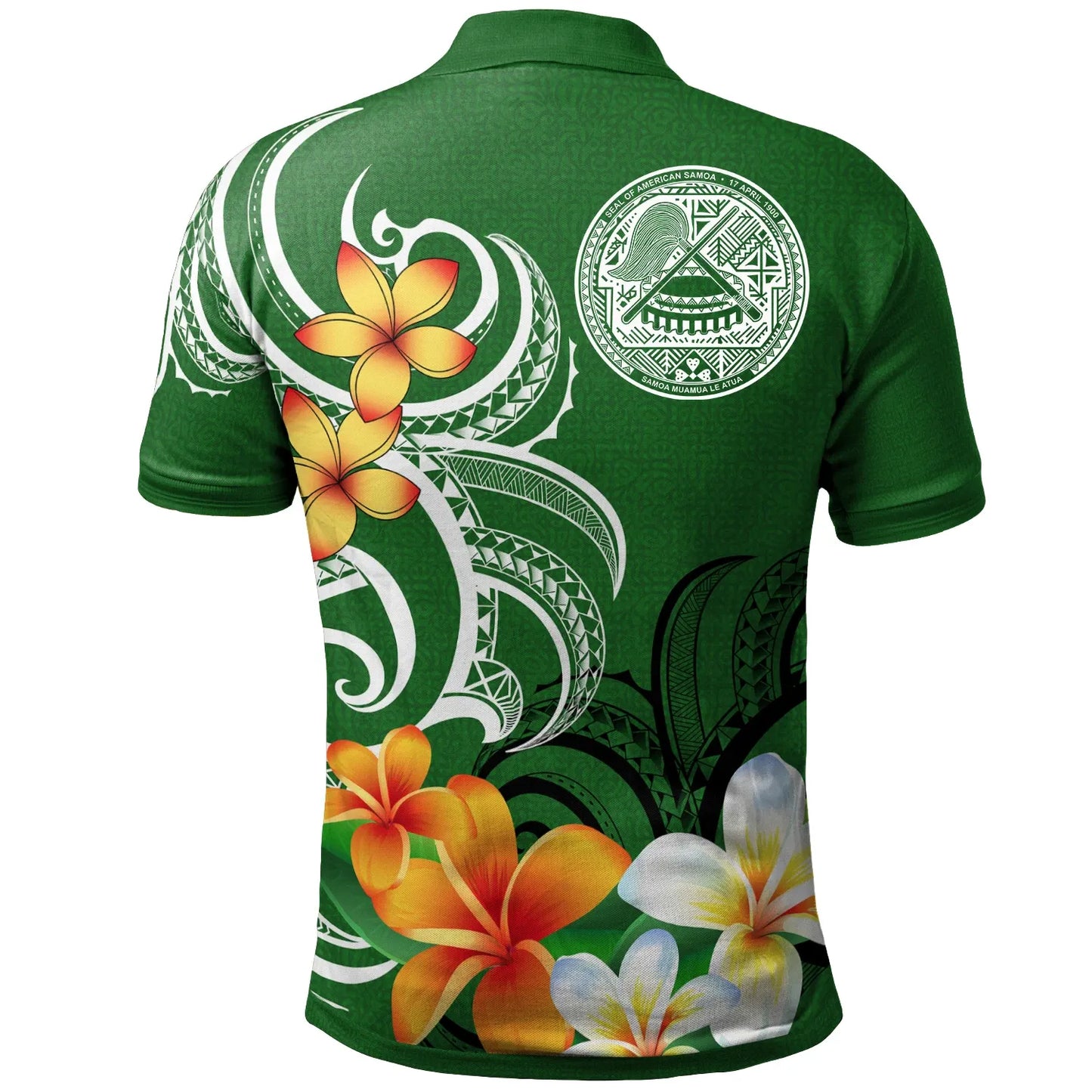 [Custom] American Samoa Personalised Polo Shirt - American Samoan Spirit Green