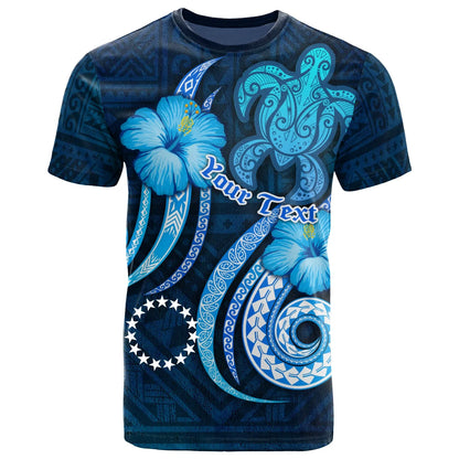 [Custom] Cook Island Personalised T-Shirt - Turtle and Tribal Tattoo Of Polynesian