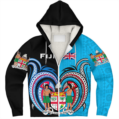 Fiji Sherpa Hoodie Custom In My Heart