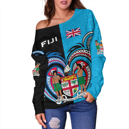 Fiji Off Shoulder Sweatshirt Custom In My Heart