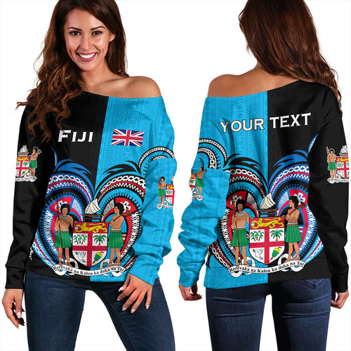 Fiji Off Shoulder Sweatshirt Custom In My Heart