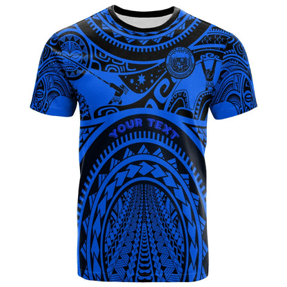 Hawaii Custom Personalised T-Shirt - Coat of Arm Hawaii & Polynesian Patterns Maui Tattoo