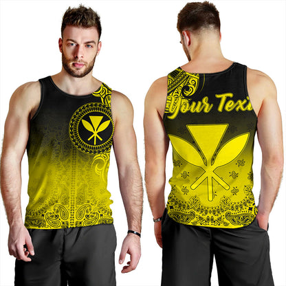 Hawaii Tank Top Custom Kanaka Paisley Style