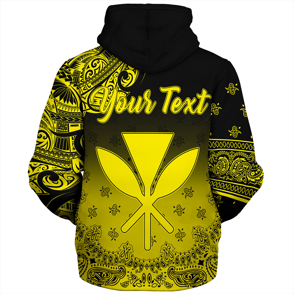 Hawaii Sherpa Hoodie Custom Kanaka Paisley Style