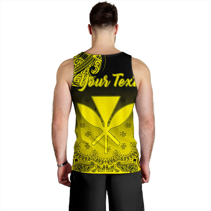 Hawaii Tank Top Custom Kanaka Paisley Style