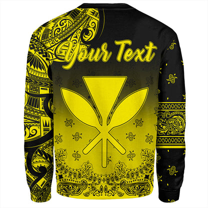Hawaii Sweatshirt Custom Kanaka Paisley Style
