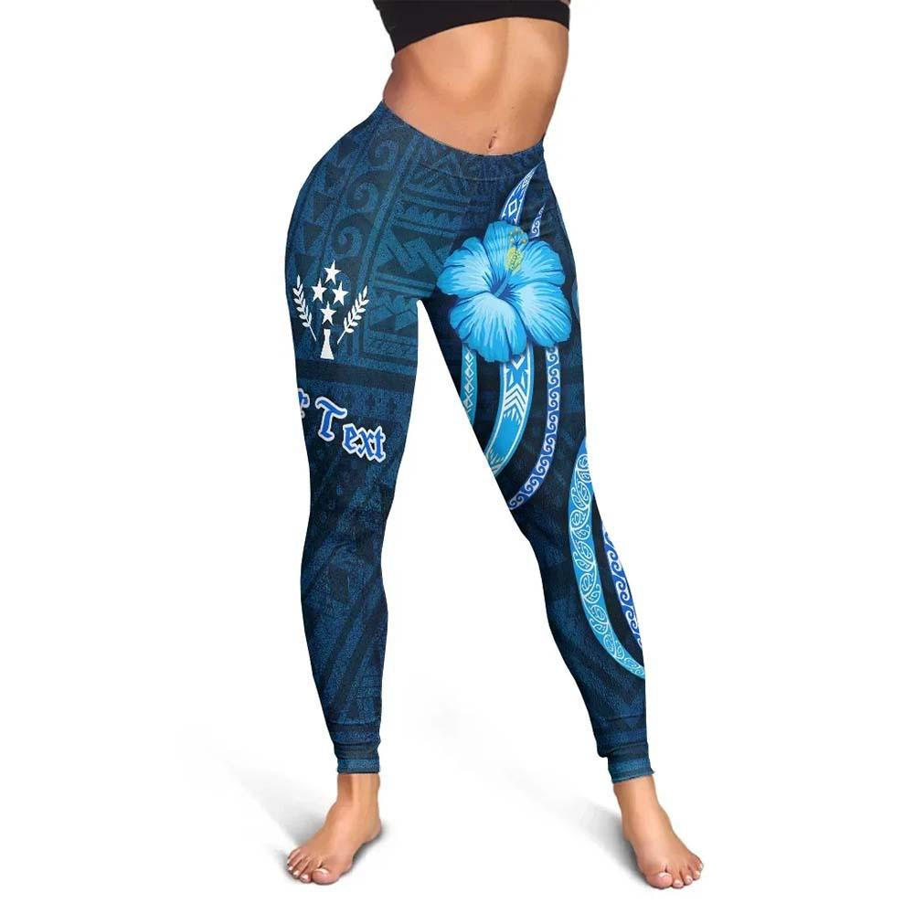 [Custom] Kosrae Personalised Legging - Turtle and Tribal Tattoo Of Polynesian