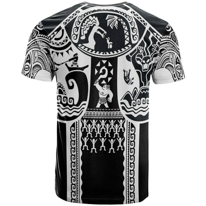 Hawaii Custom Personalised T-Shirt - Coat of Arm Hawaii & Polynesian Patterns Maui Tattoo