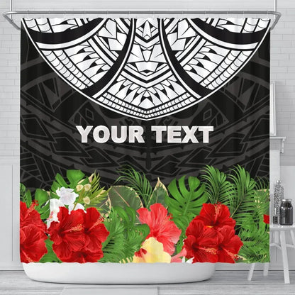Custom Personalised Shower Curtain - Ginger Lei Pattern