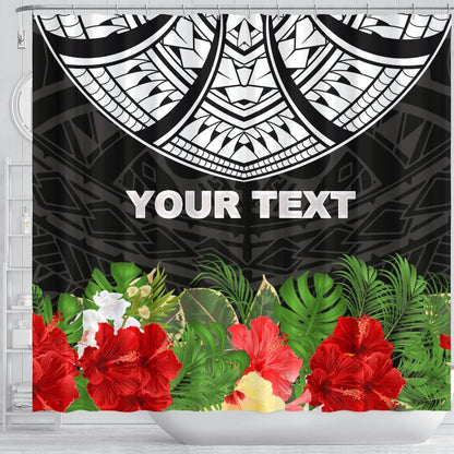 Custom Personalised Shower Curtain - Ginger Lei Pattern