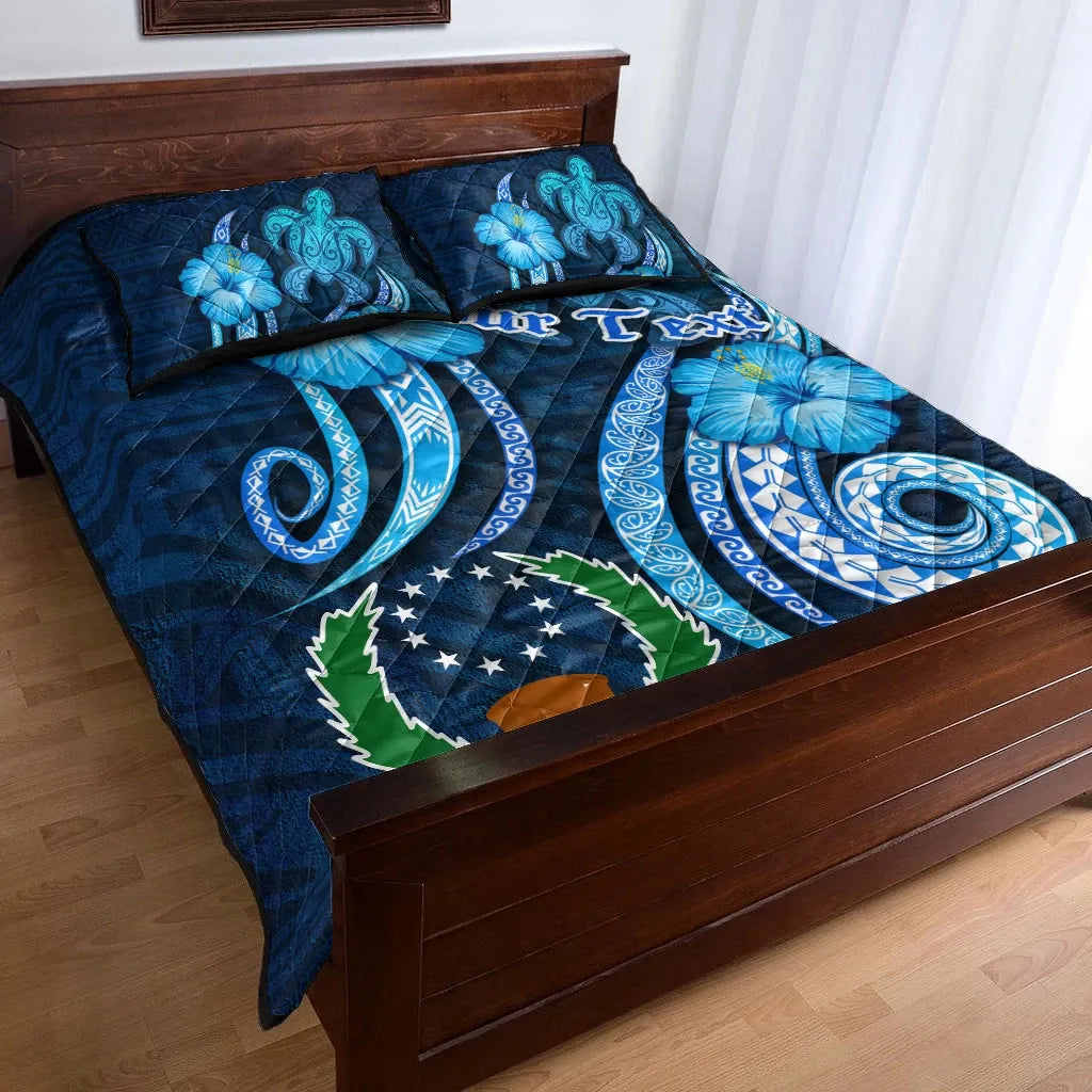 [Custom] Pohnpei Personalised Quilt Bed Set - Turtle and Tribal Tattoo Of Polynesian