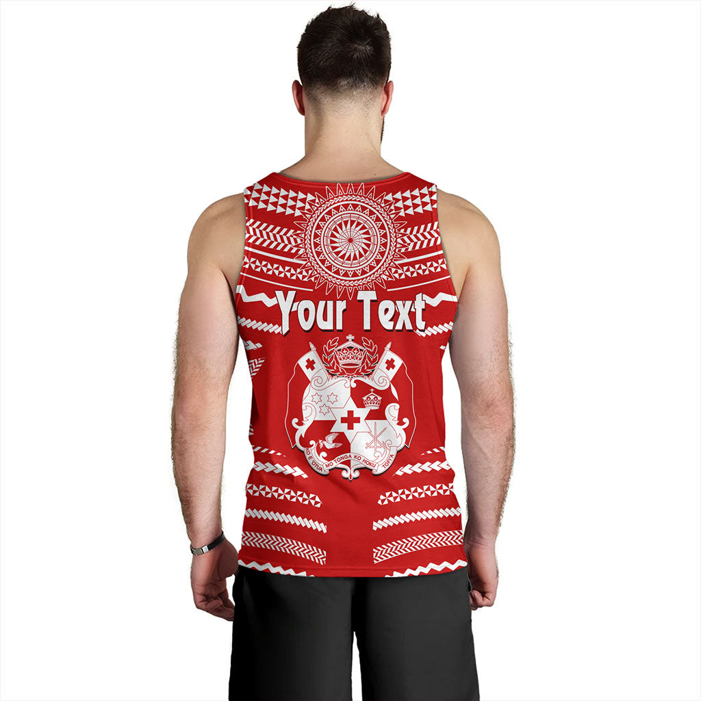 Tonga Tank Top Custom Tribal Pattern Coat Of Arms