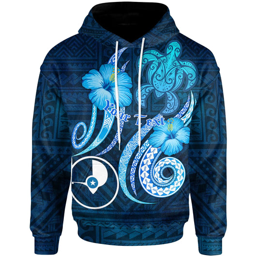 [Custom] Yap Personalised Hoodie - Turtle and Tribal Tattoo Of Polynesian