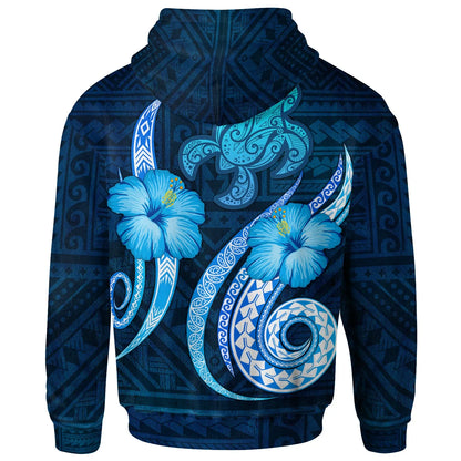 [Custom] Yap Personalised Hoodie - Turtle and Tribal Tattoo Of Polynesian