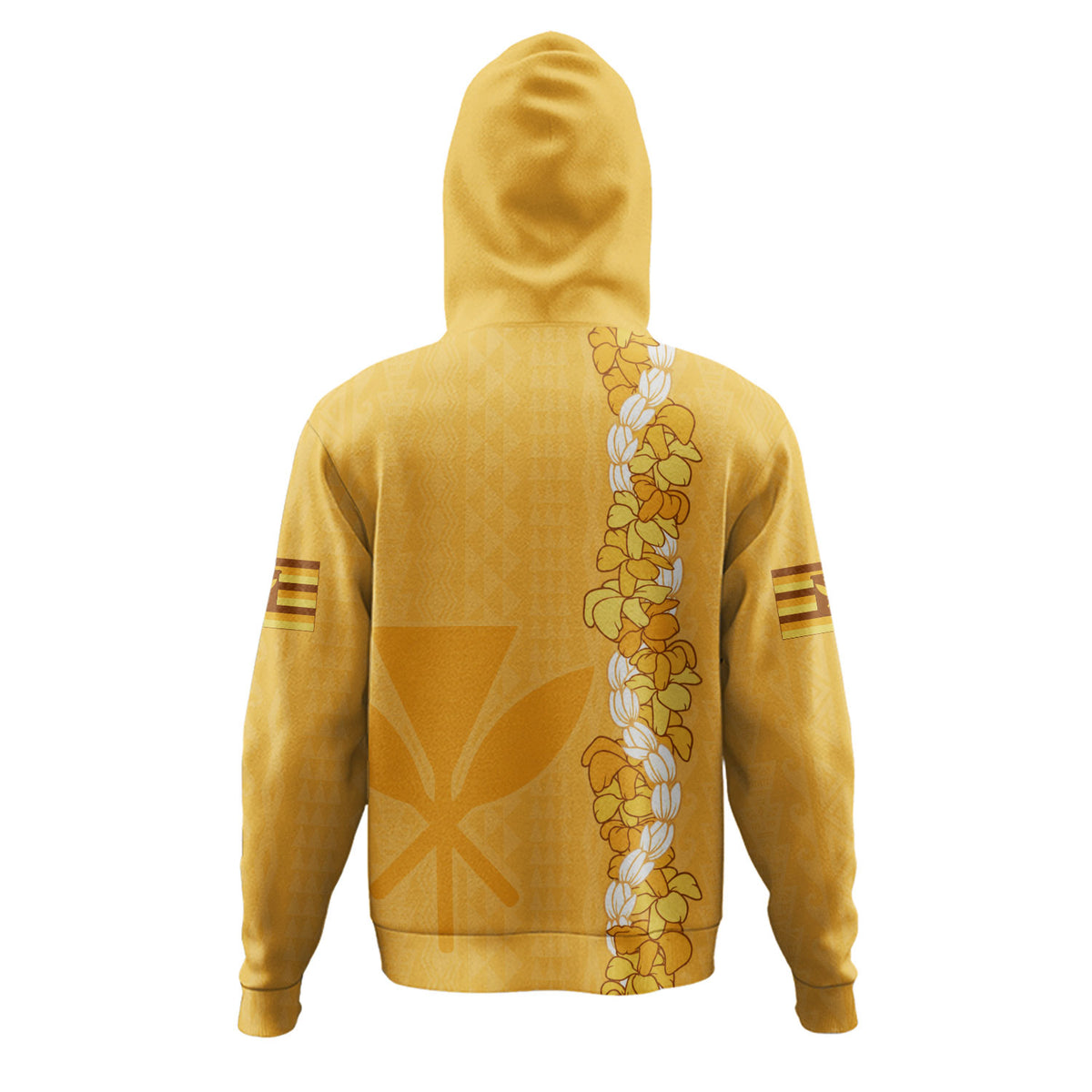 Hawaii Hoodie Flower Lei Kanaka Maoli Polynesia Island Style