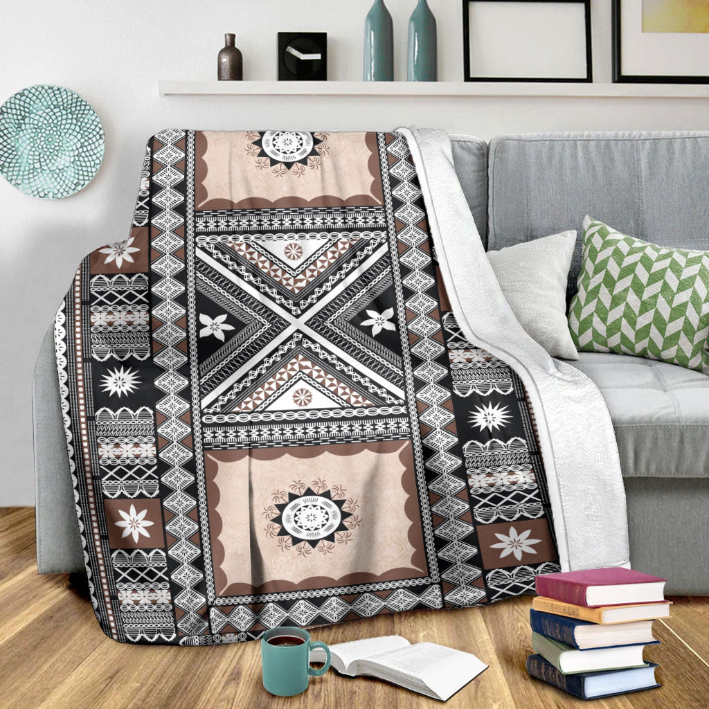 Fiji Premium Blanket Tapa Massi Design