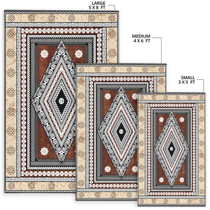 Fiji Area Rug Tapa Design