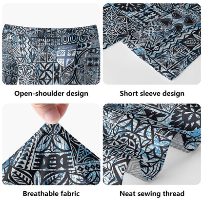 Fiji Combo Short Sleeve Dress And Shirt Tribal Coat Of Arms