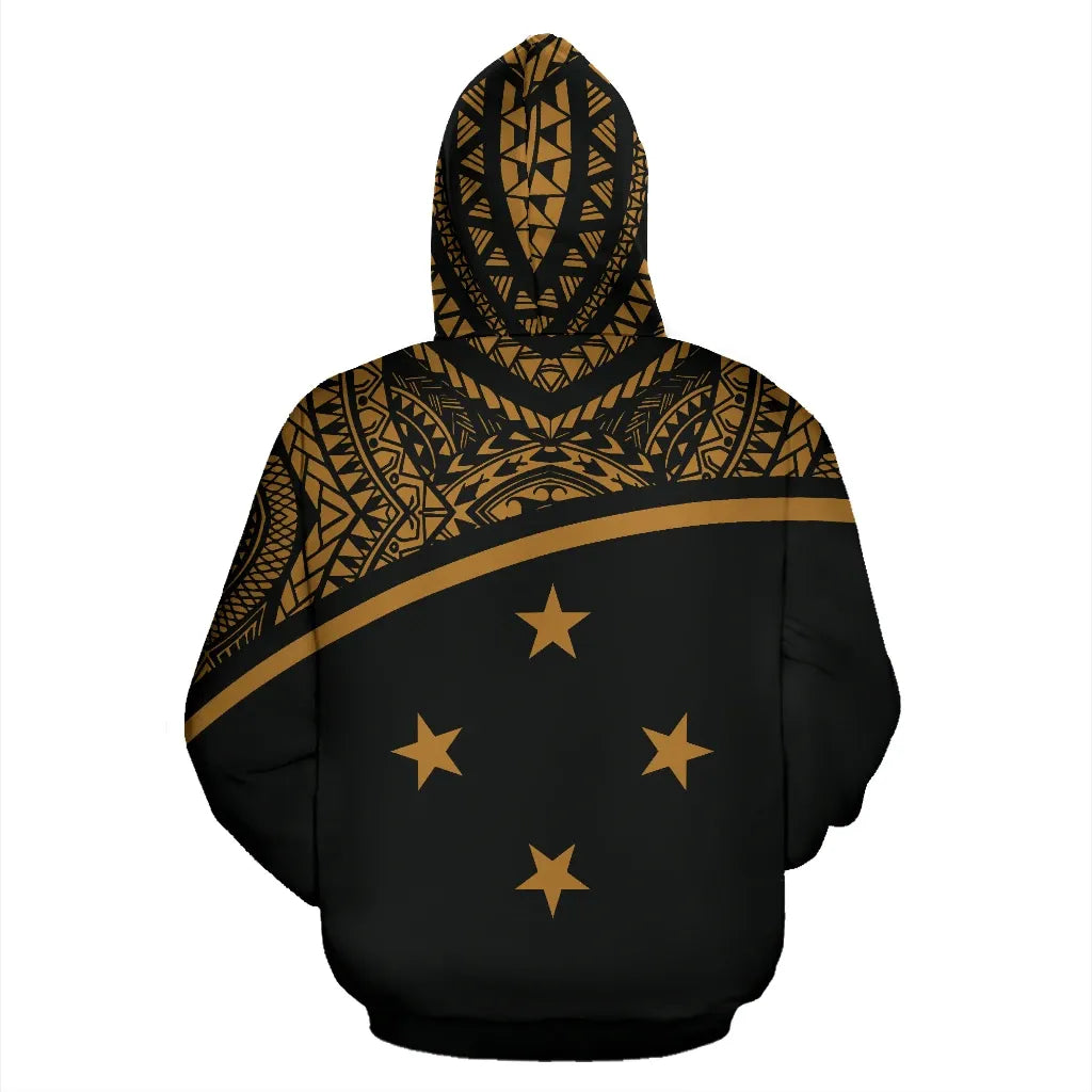 Federated States Of Micronesia All Over Hoodie - Micronesia Curve Gold Style