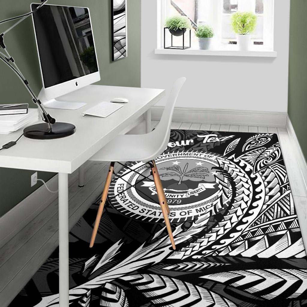 Federated States of Micronesia Area Rug - Custom Personalised Wings Style