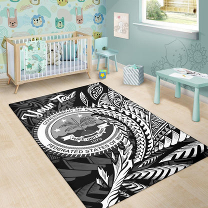 Federated States of Micronesia Area Rug - Custom Personalised Wings Style