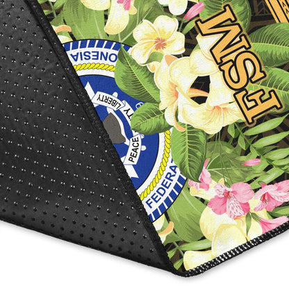 Federated States of Micronesia Area Rug - Polynesian Gold Patterns Collection