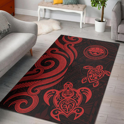 Federated States of Micronesia Area Rug - Red Tentacle Turtle
