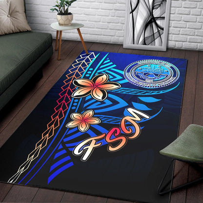 Federated States of Micronesia Area Rug - Vintage Tribal Mountain