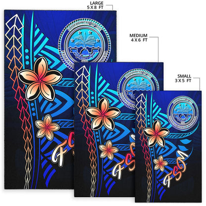 Federated States of Micronesia Area Rug - Vintage Tribal Mountain