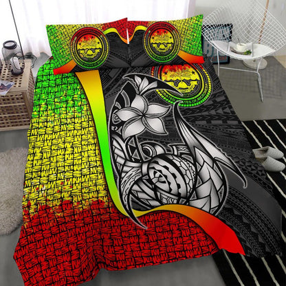 Federated States Of Micronesia Bedding Set Reggae - Turtle With Hook