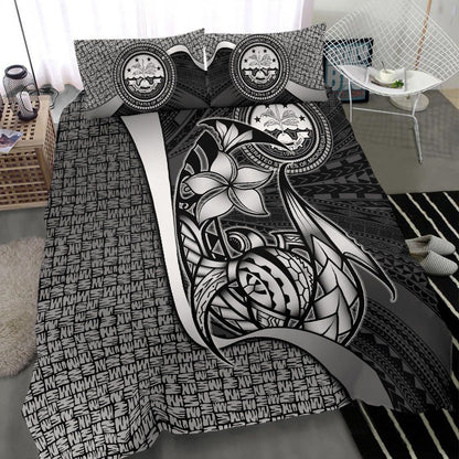 Federated States Of Micronesia Bedding Set White - Turtle With Hook