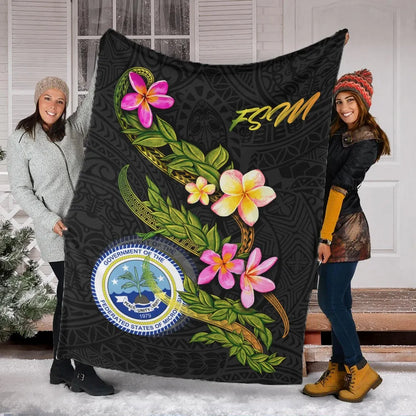 Federated States Of Micronesia Blanket - Plumeria Tribal