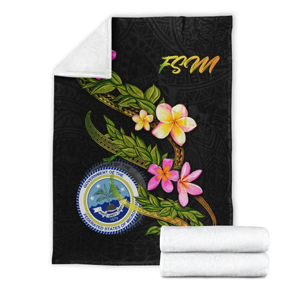 Federated States Of Micronesia Blanket - Plumeria Tribal