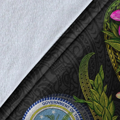 Federated States Of Micronesia Blanket - Plumeria Tribal