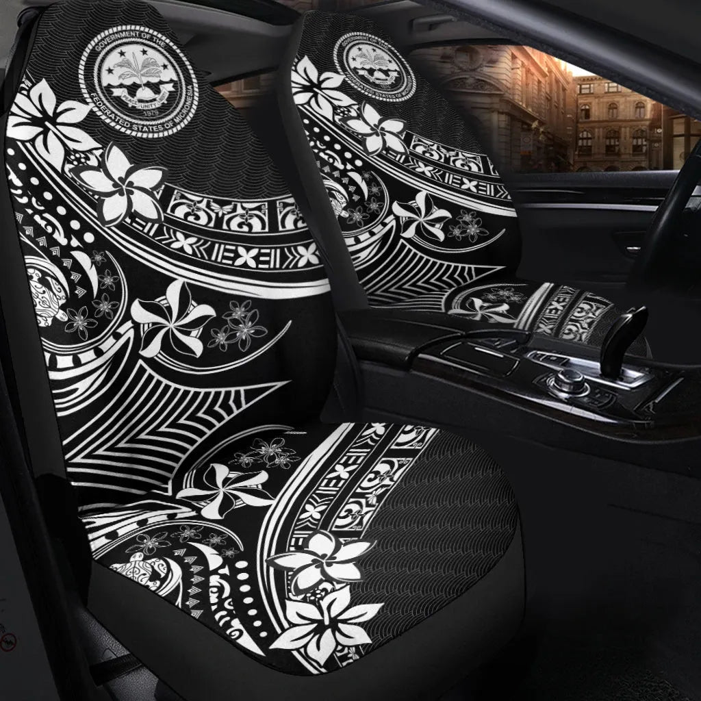 Federated States of Micronesia Car Seat Cover - The Flow OF Ocean