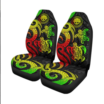 Federated States of Micronesia Car Seat Covers - Reggae Tentacle Turtle