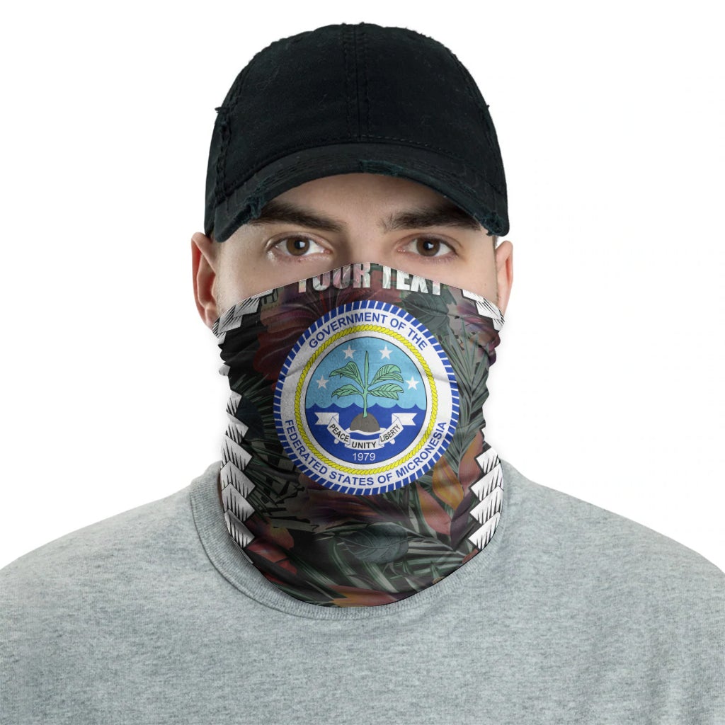 Federated States of Micronesia Custom Personalised Neck Gaiter - Polynesian Chain