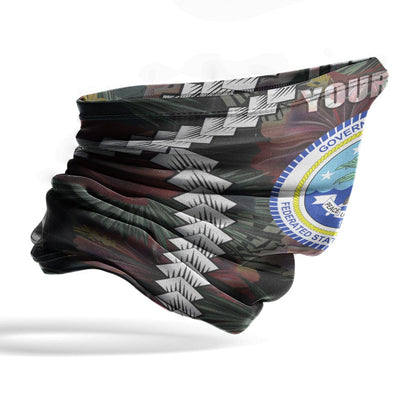 Federated States of Micronesia Custom Personalised Neck Gaiter - Polynesian Chain