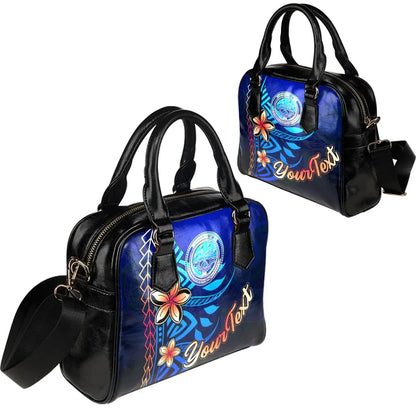Federated States Of Micronesia Custom Personalised Shoulder Handbag - Vintage Tribal Mountain