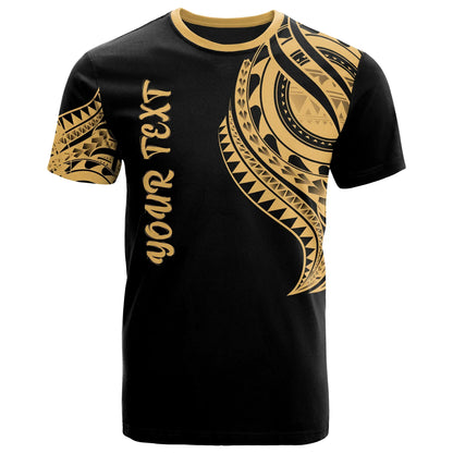 Federated States of Micronesia Custom Personalised T-Shirt - FSM Tatau Gold Patterns