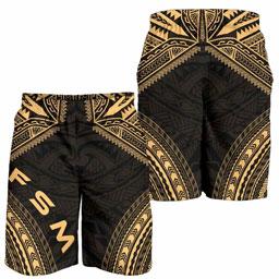 Federated States of Micronesia Men Shorts - Polynesian Chief Gold Version