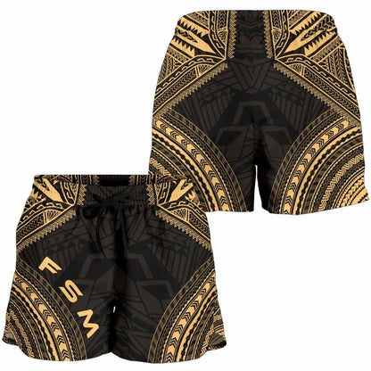 Federated States Of Micronesia Women Shorts - Polynesian Chief Gold Version