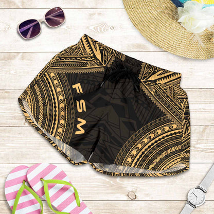 Federated States Of Micronesia Women Shorts - Polynesian Chief Gold Version
