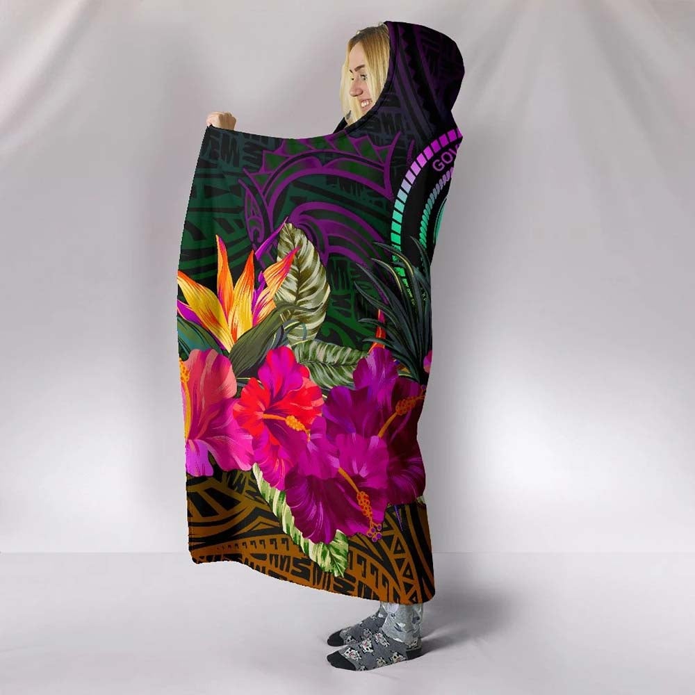 Federated States of Micronesia Hooded Blanket - Summer Hibiscus
