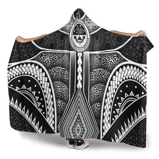 Federated States Of Micronesia Hooded Blankets - Poly Pattern With COA Federated States of Micronesia