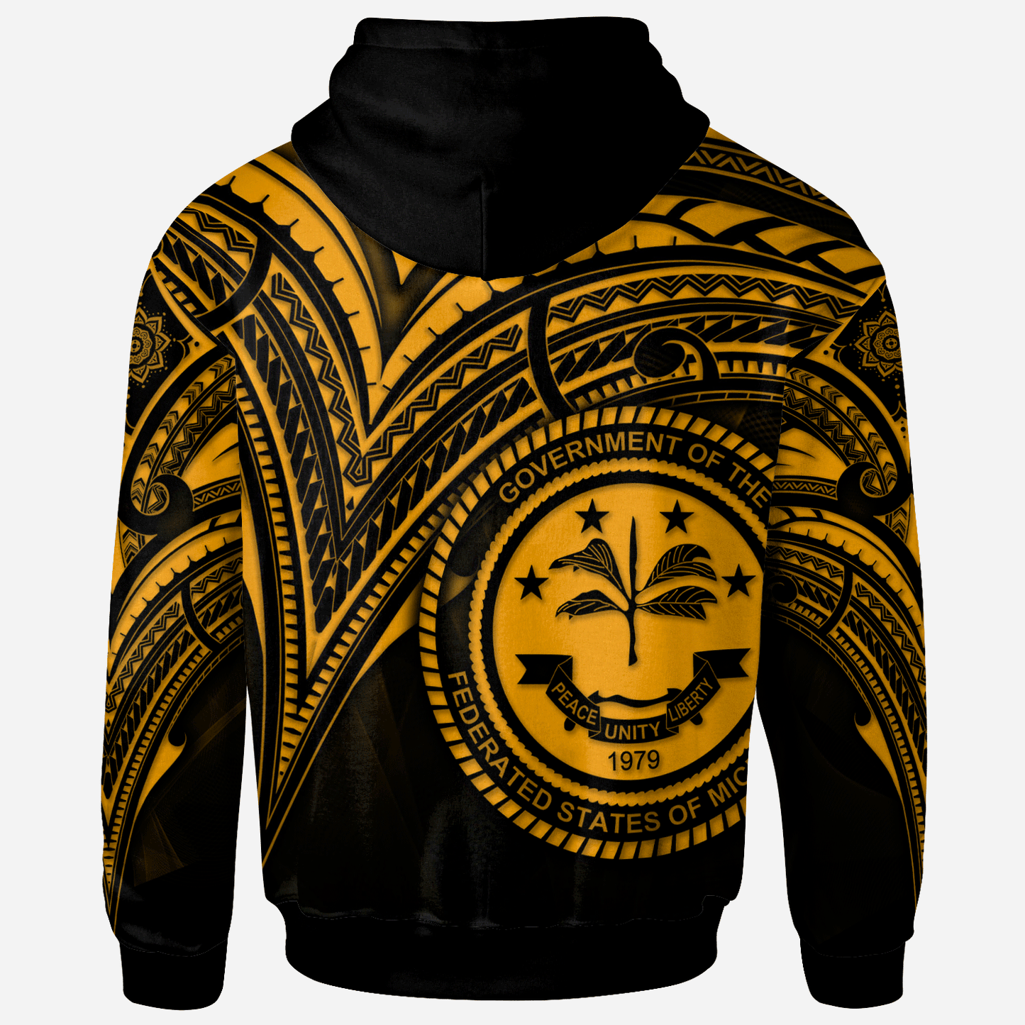 Federated States of Micronesia Hoodie - Gold Color Cross Style