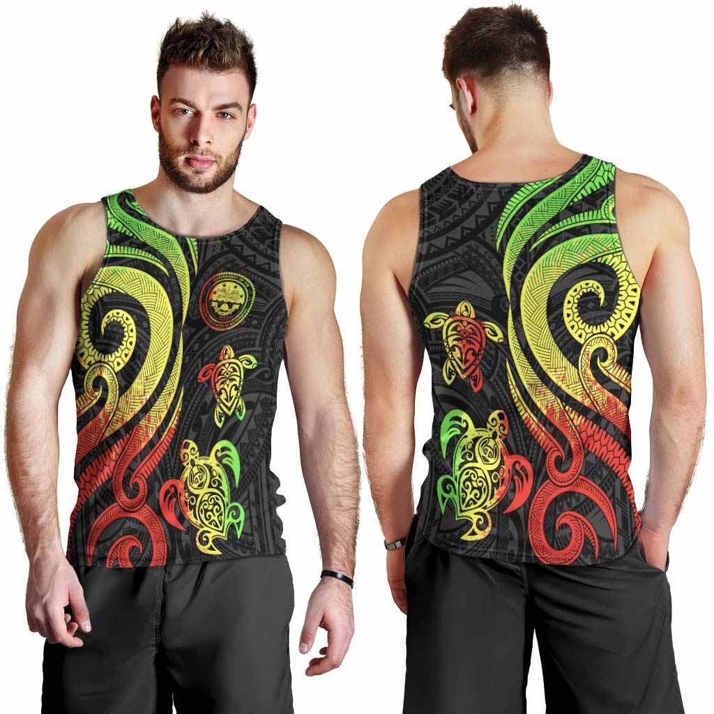 Federated States of Micronesia Men Tank Top - Reggae Tentacle Turtle