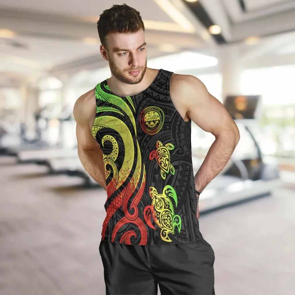 Federated States of Micronesia Men Tank Top - Reggae Tentacle Turtle