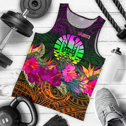 Federated States of Micronesia Men Tank Top - Summer Hibiscus